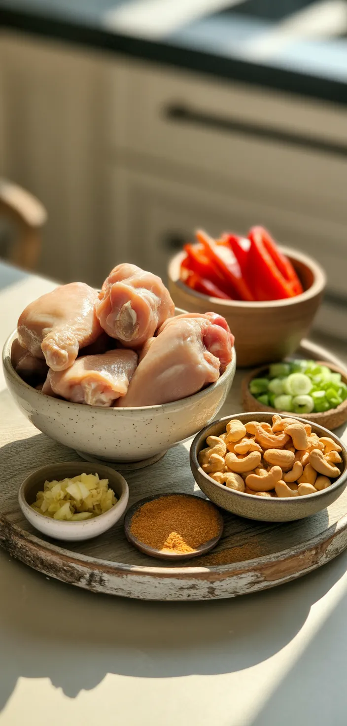 Ingredients photo for Slow Cooker Cashew Chicken Recipe