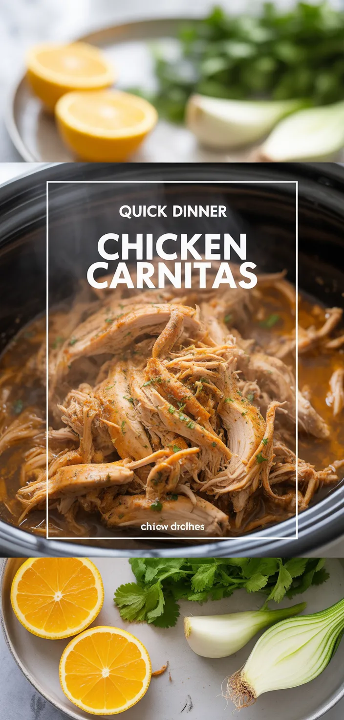 A photo of Chicken Carnitas (Slow Cooker Or Instant Pot) Recipe