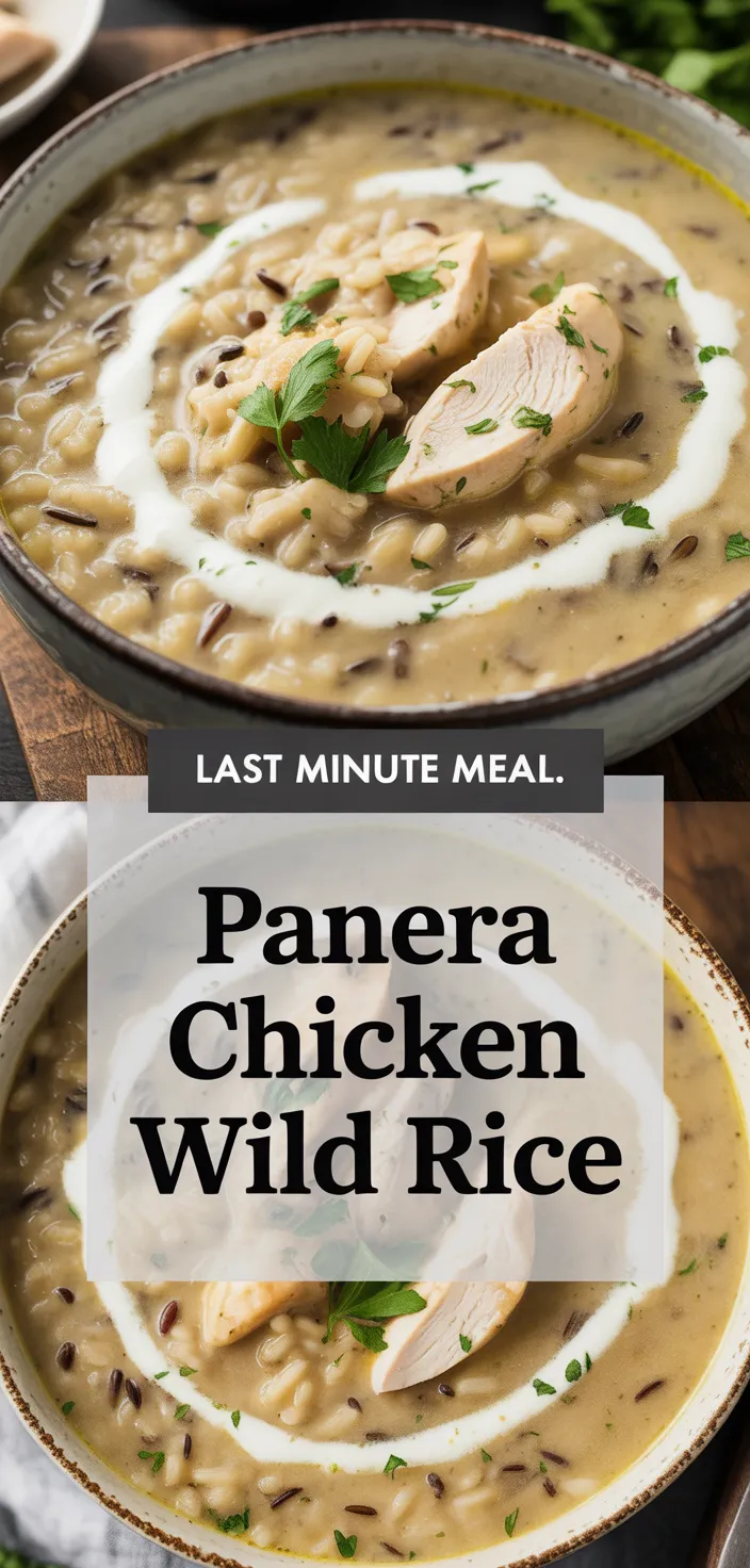 A photo of Copycat Panera Chicken And Wild Rice Soup Recipe