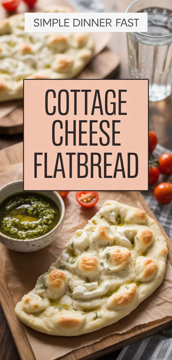 A photo of Easy Cottage Cheese Flatbread – Soft, Healthy & So Delicious! Recipe