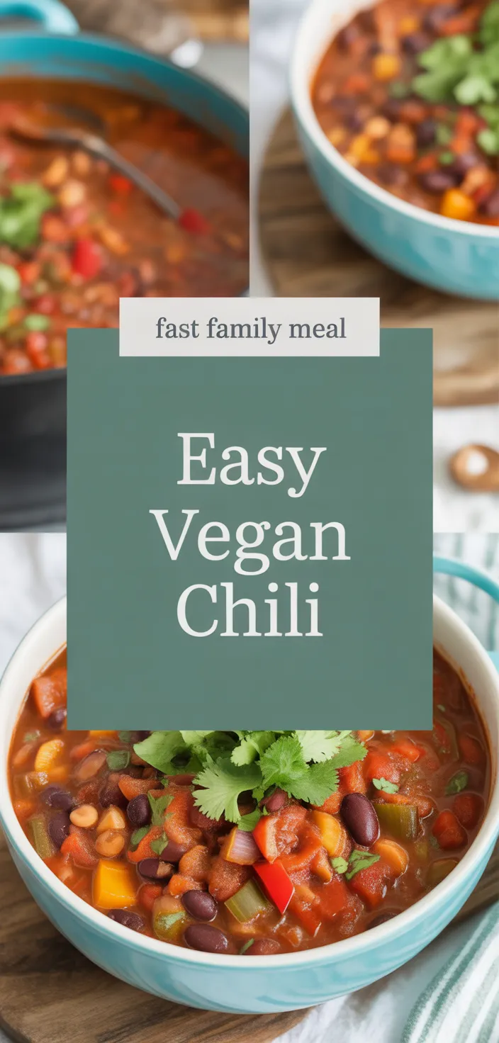A photo of Easy Vegan Chili Recipe