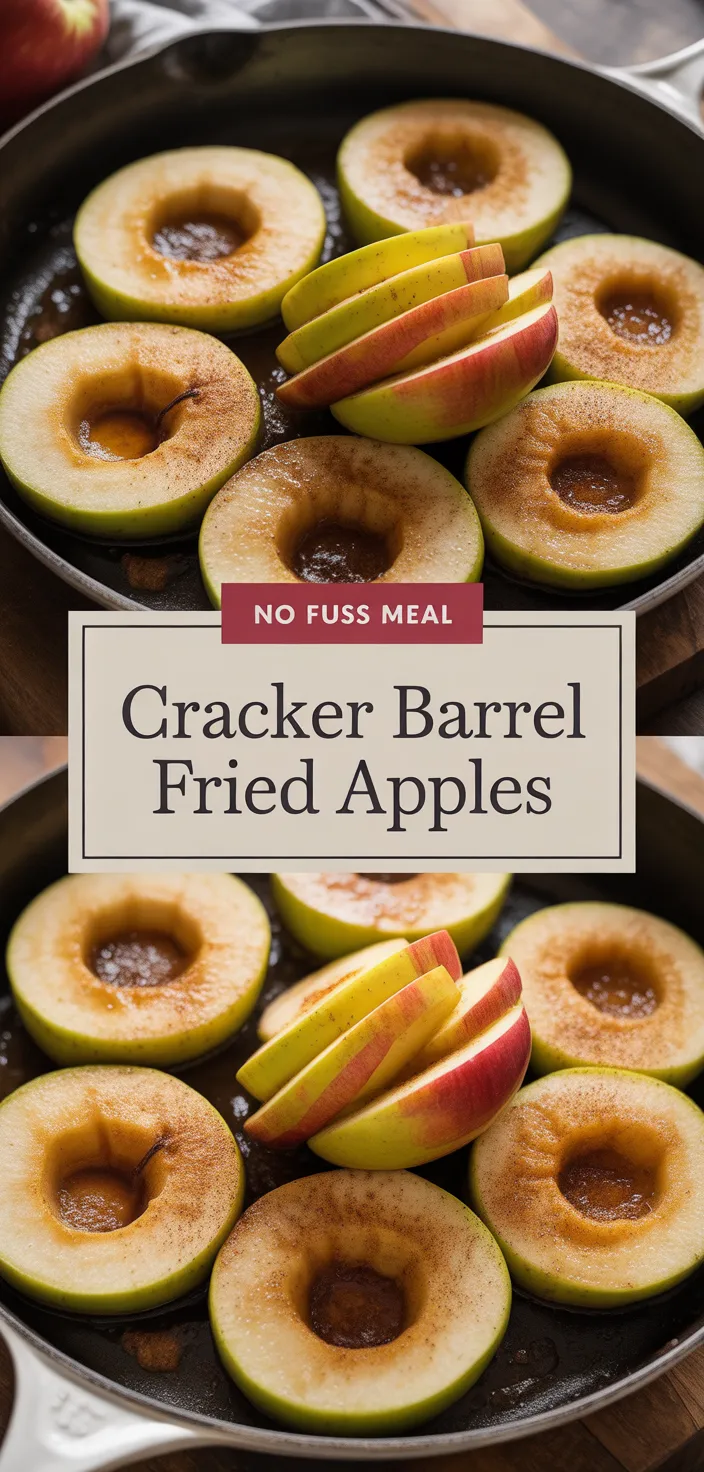 A photo of Simple And Easy Cracker Barrel Copycat Pan Fried Apples Recipe