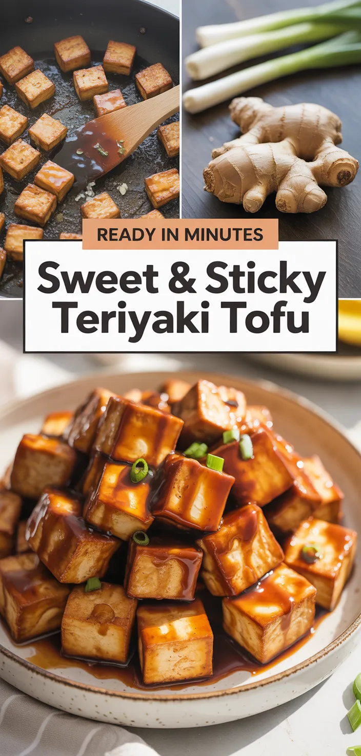 A photo of Sweet & Sticky Teriyaki Tofu Recipe