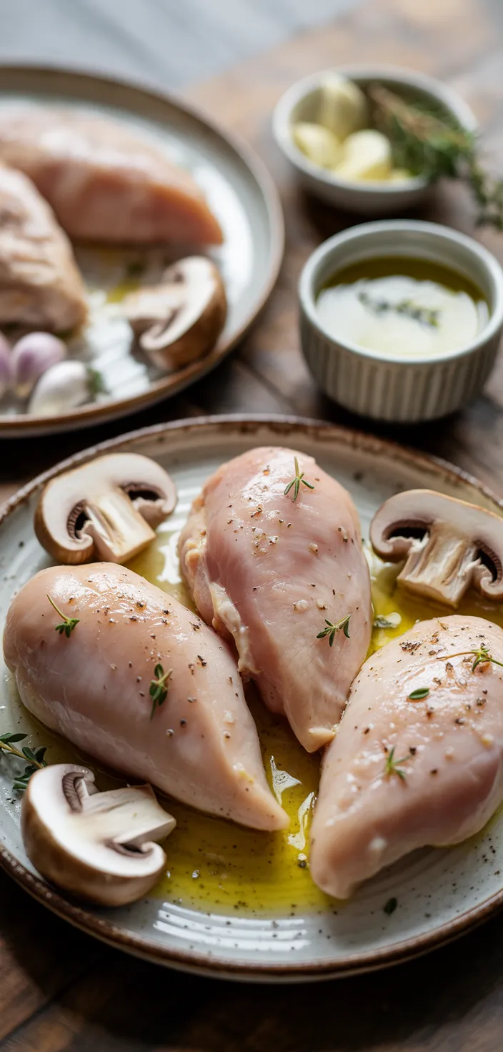 Ingredients photo for Creamy Mushroom Chicken Recipe