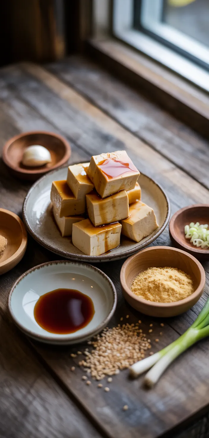 Ingredients photo for Sweet & Sticky Teriyaki Tofu Recipe