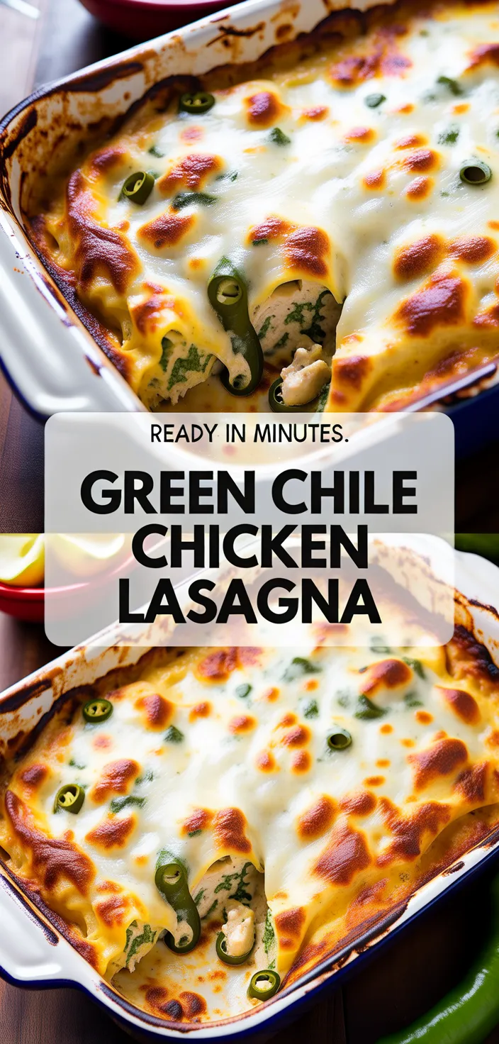 A photo of Chicken Lasagna With Green Chile And Cheese Recipe