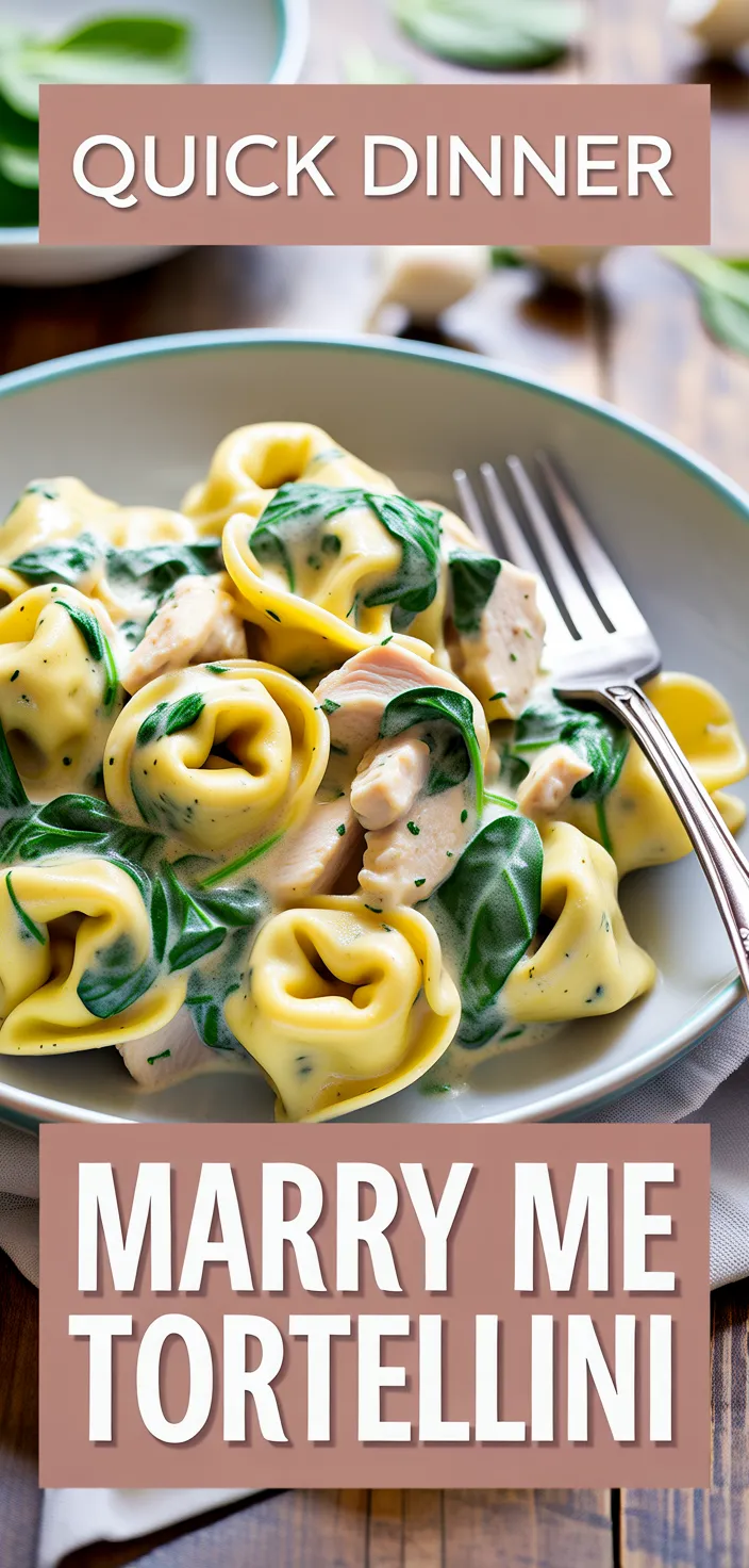 A photo of Marry Me Chicken Tortellini Recipe