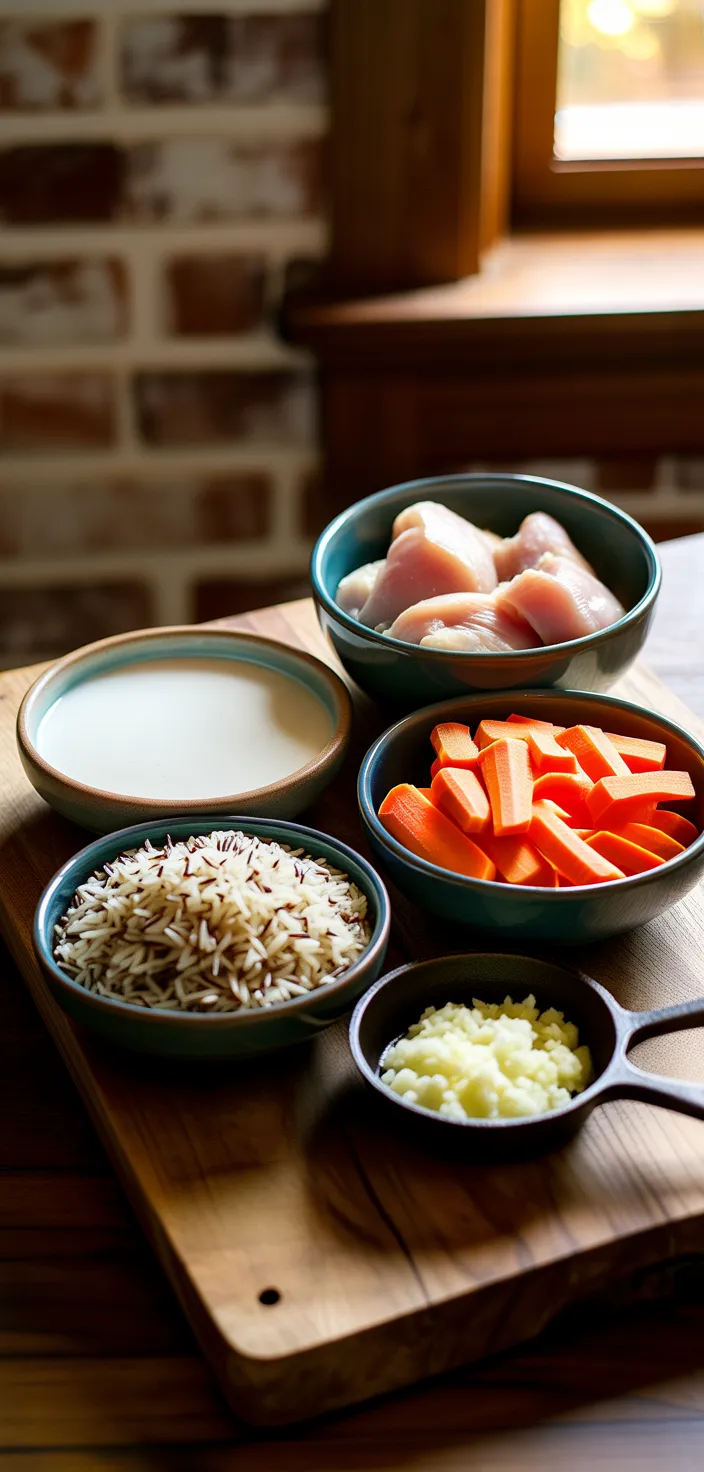 Ingredients photo for Crockpot Chicken Wild Rice Soup Recipe