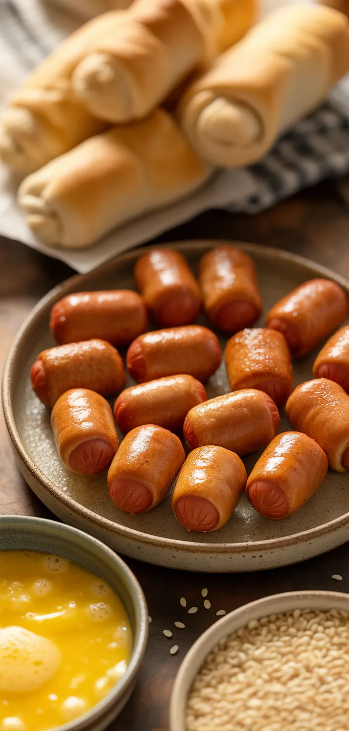 Ingredients photo for Air Fryer Pigs In A Blanket Recipe