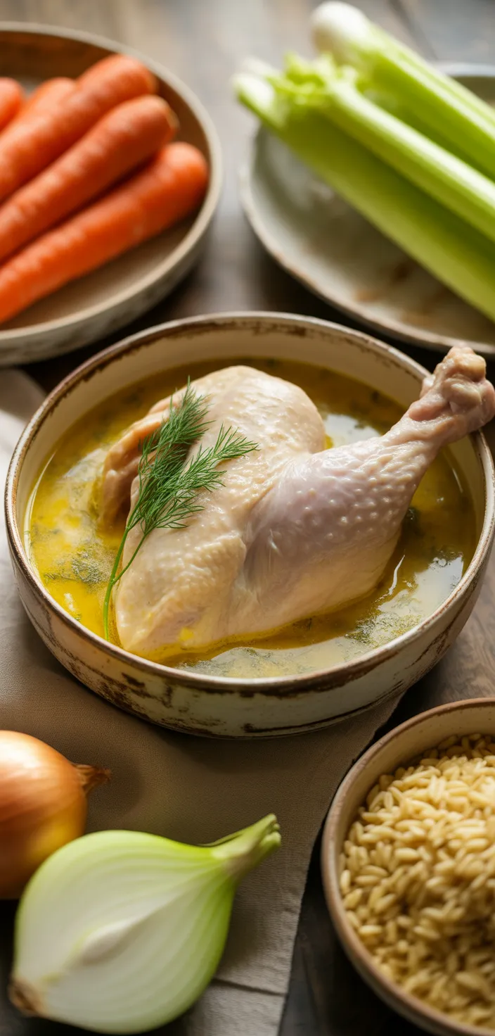 Ingredients photo for Avgolemono Soup...Greek Chicken Soup With Lemon Recipe