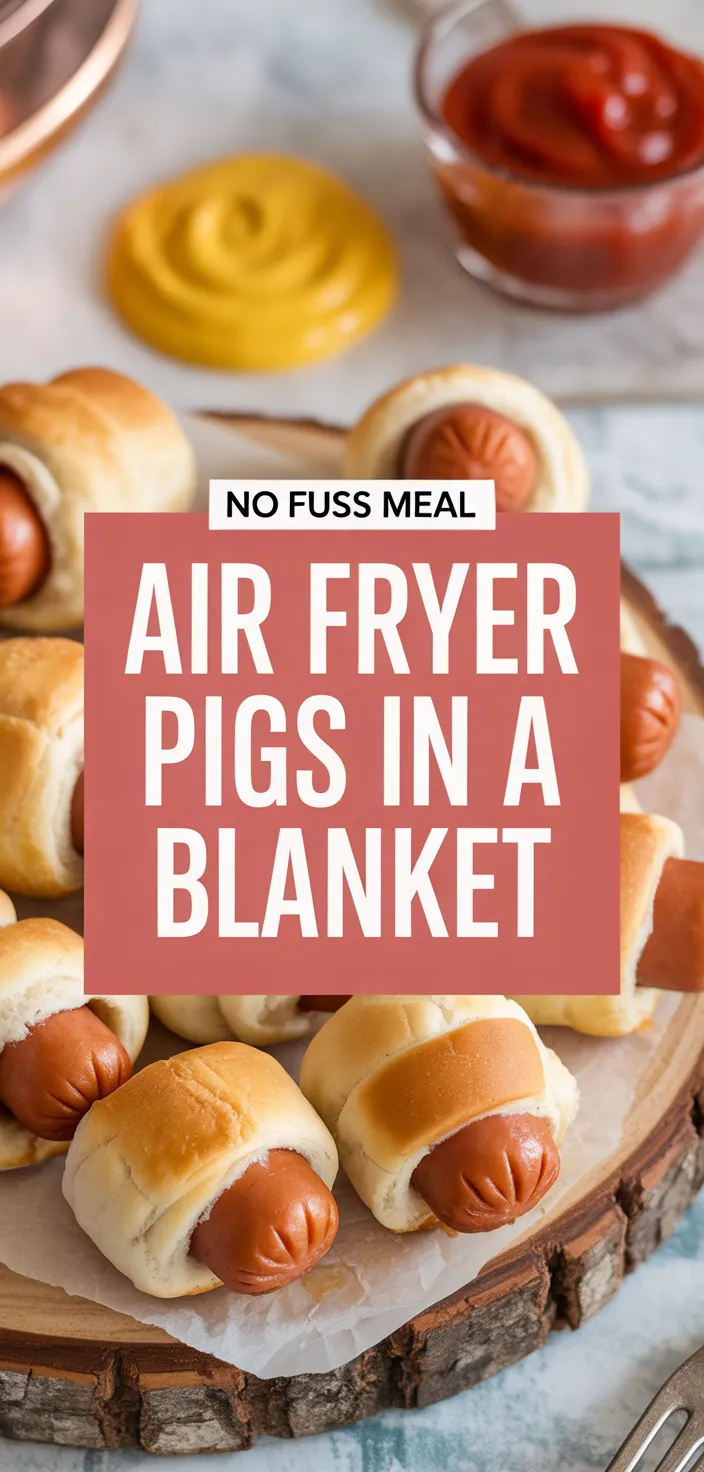 A photo of Air Fryer Pigs In A Blanket Recipe