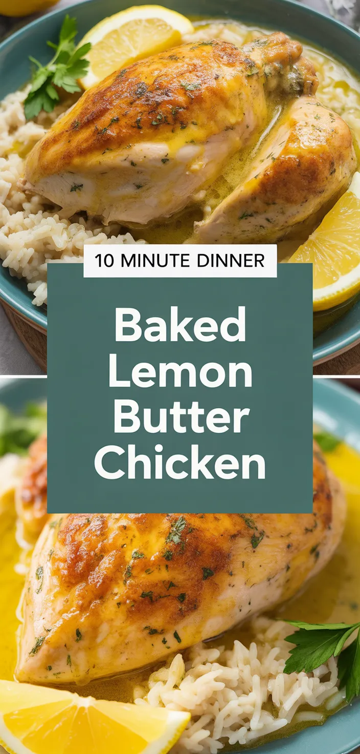 A photo of Baked Lemon Butter Chicken Recipe
