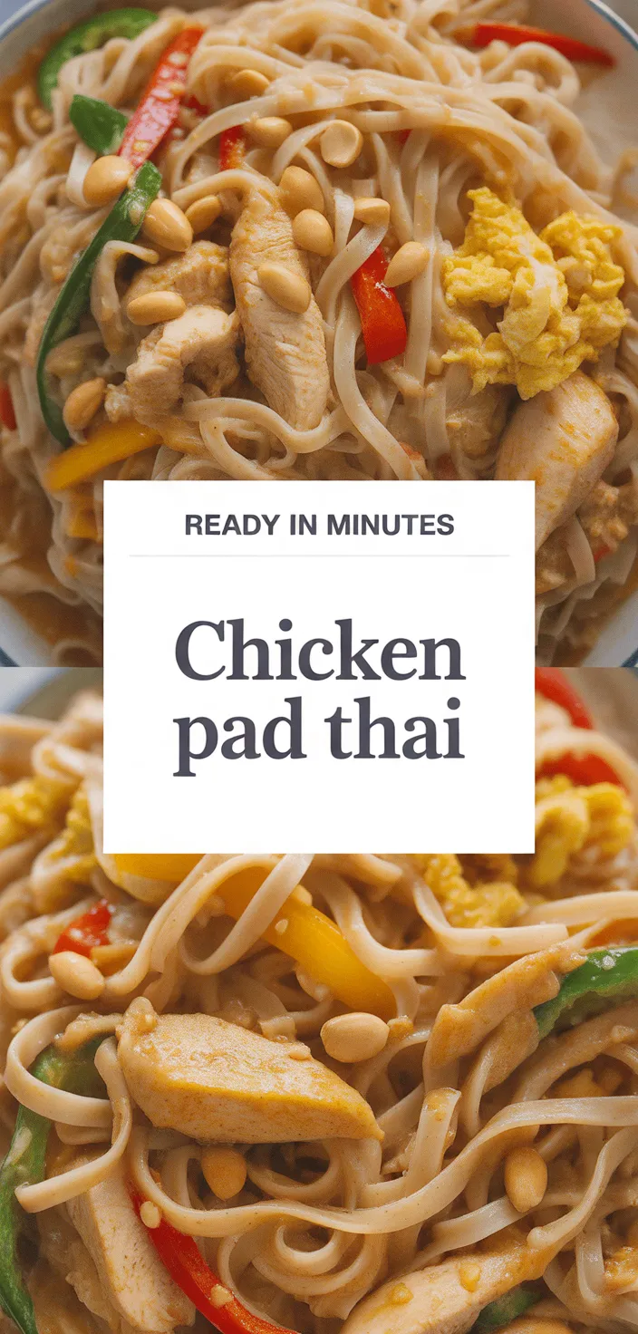 A photo of Chicken Pad Thai Recipe