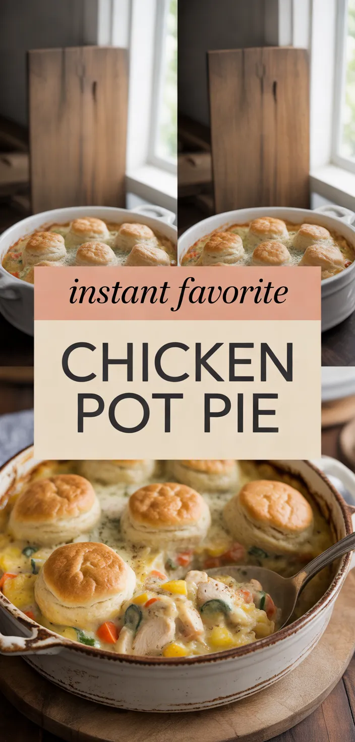 A photo of Chicken Pot Pie Casserole (Easy Family Dinner Recipe)