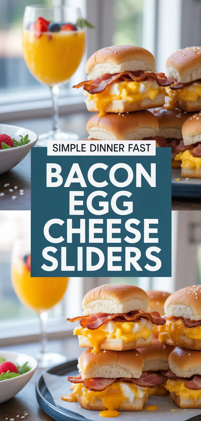 A photo of Crack Breakfast Sliders (Bacon Egg & Cheese) Recipe