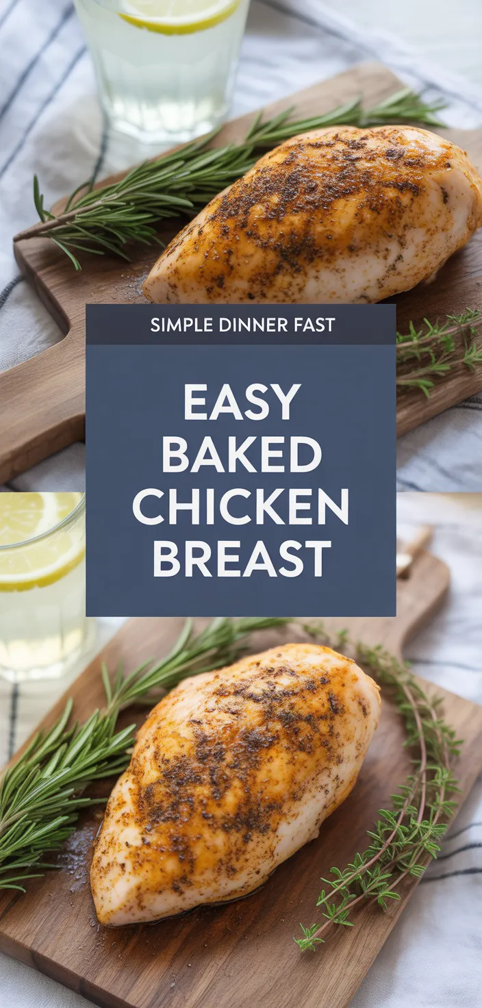 A photo of Easy Baked Chicken Breast Recipe