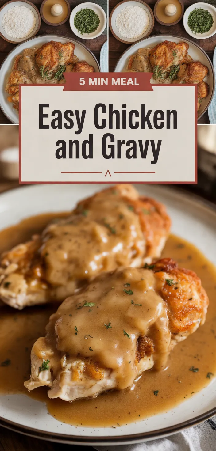 A photo of Easy Chicken And Gravy Recipe