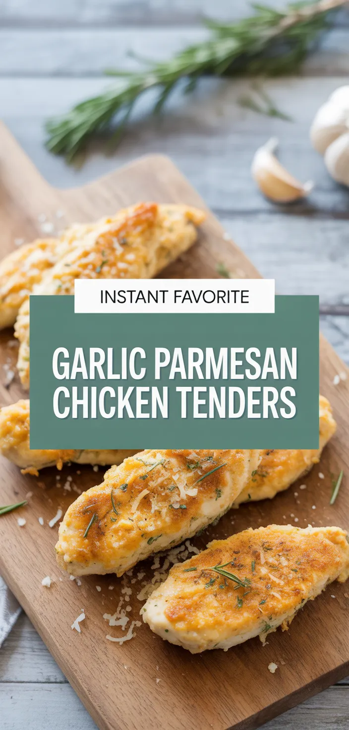 A photo of Garlic Parmesan Chicken Tenders Recipe