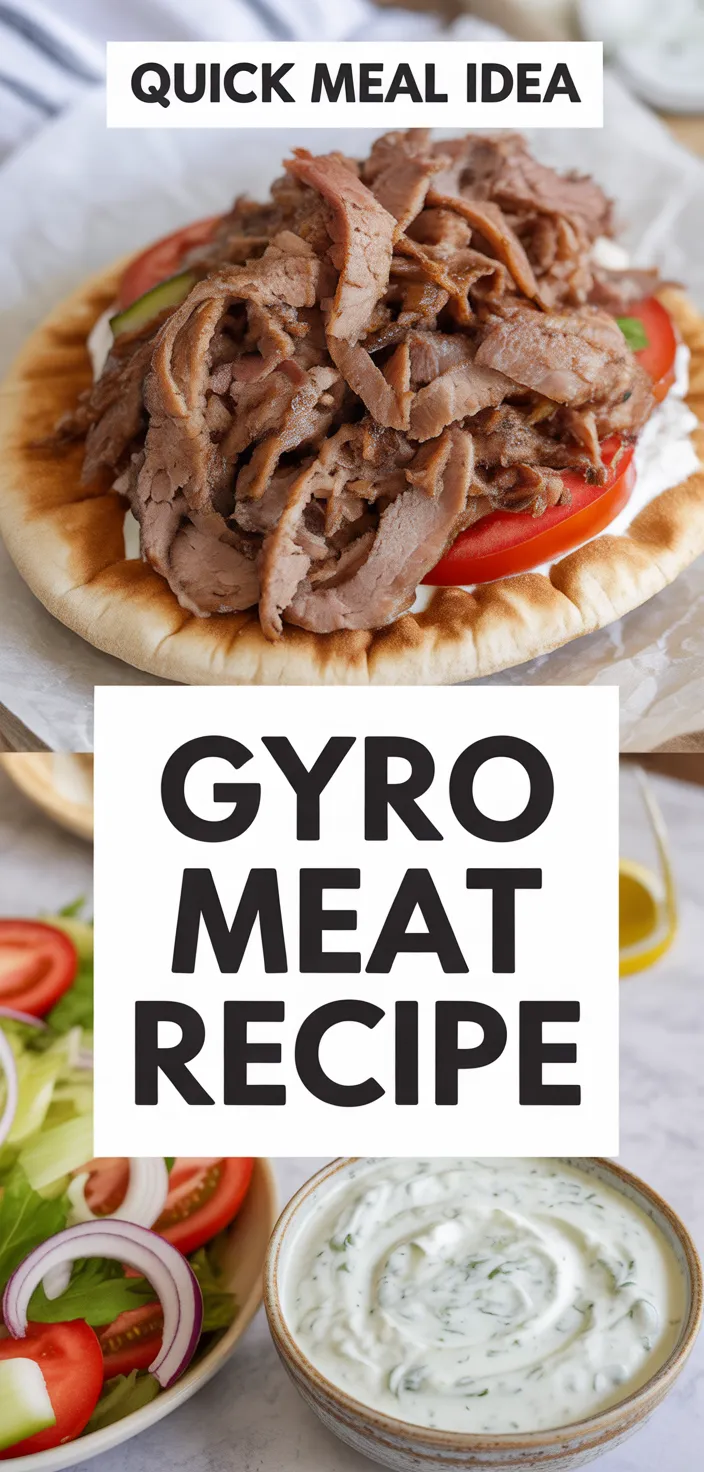 A photo of Gyro Meat Recipe