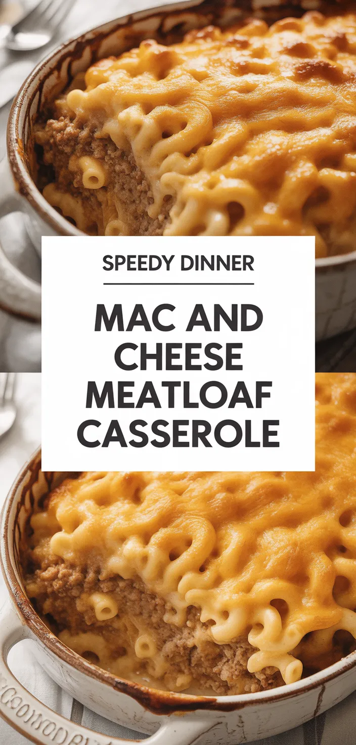 A photo of Mac And Cheese Meatloaf Casserole Recipe