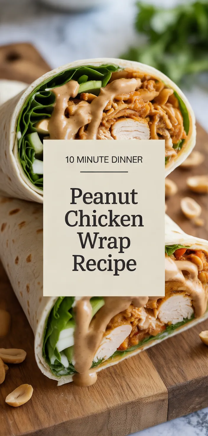 A photo of Peanut Chicken Wrap Recipe