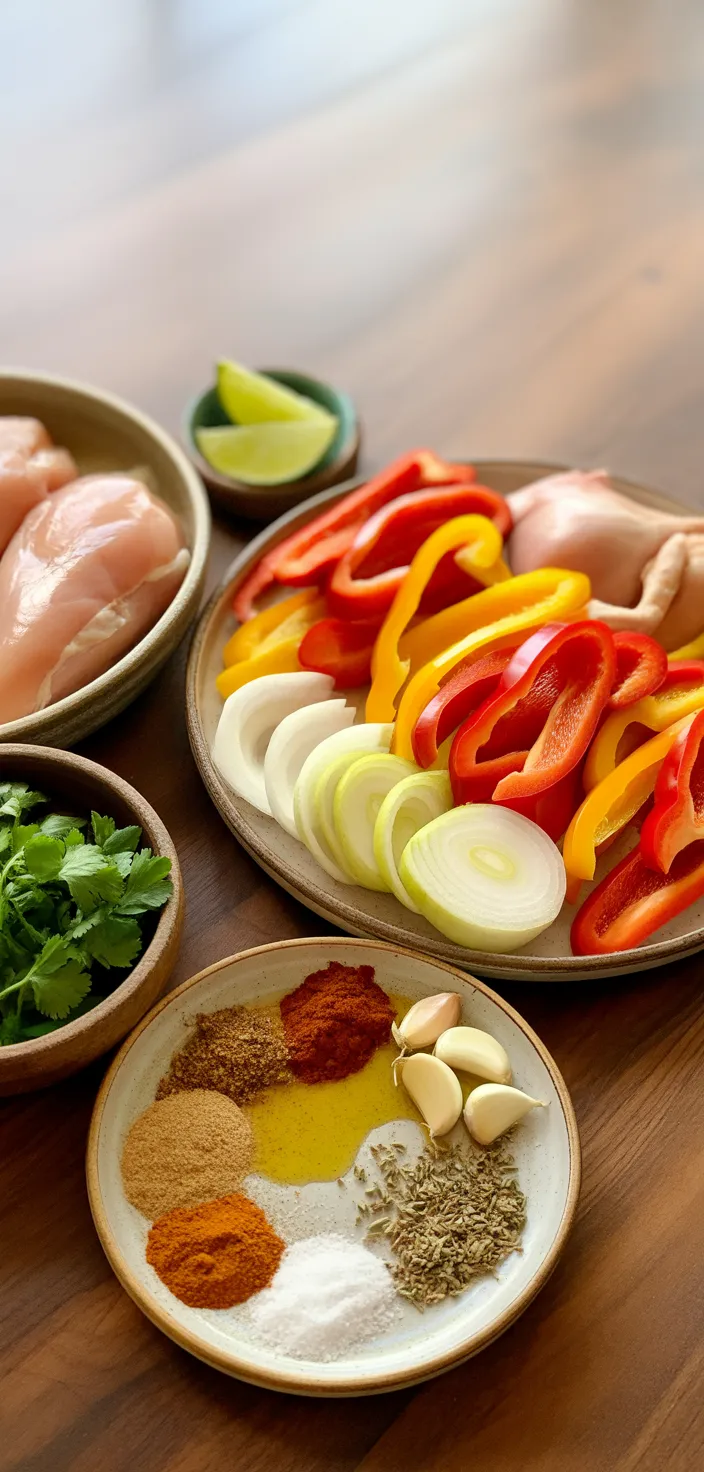 Ingredients photo for Crockpot Chicken Fajitas Recipe