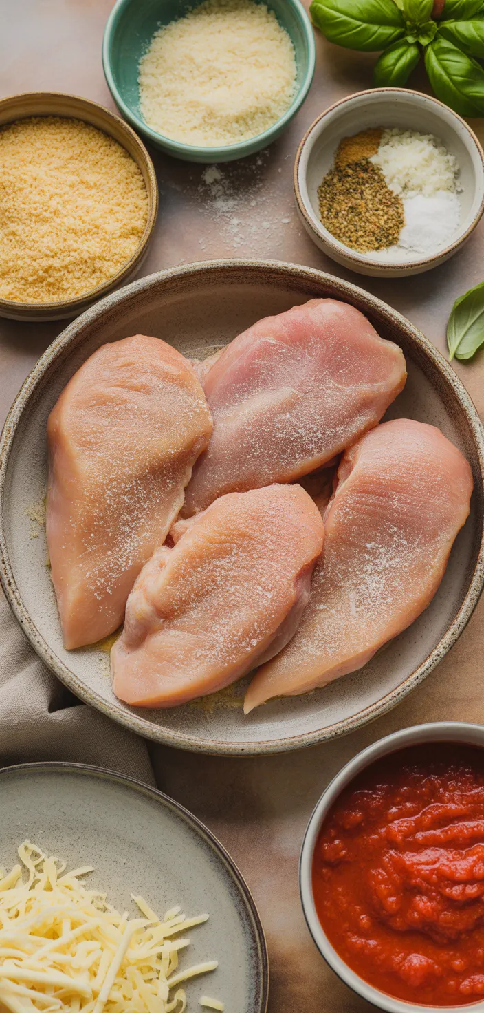 Ingredients photo for Easiest Chicken Parmesan Ever! Recipe