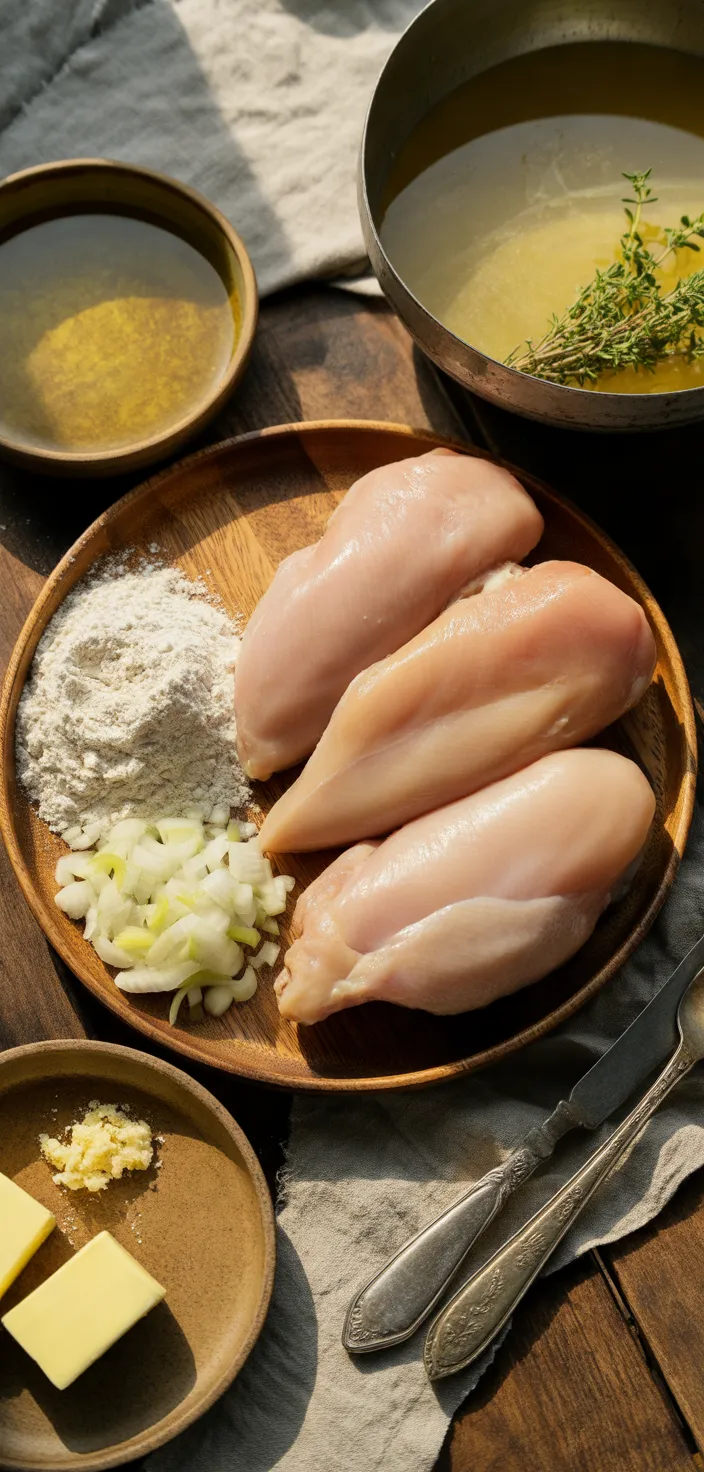 Ingredients photo for Easy Chicken And Gravy Recipe