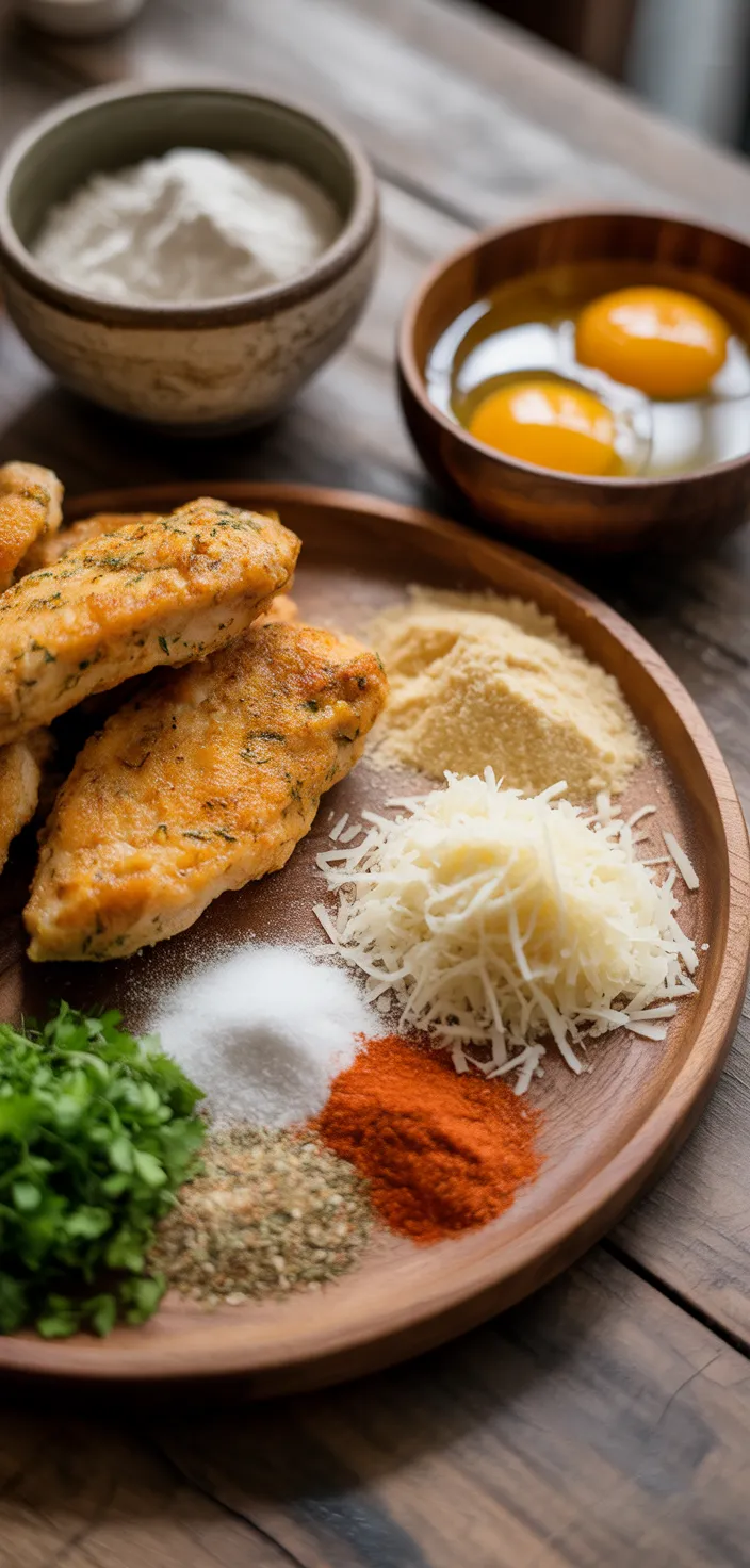 Ingredients photo for Garlic Parmesan Chicken Tenders Recipe