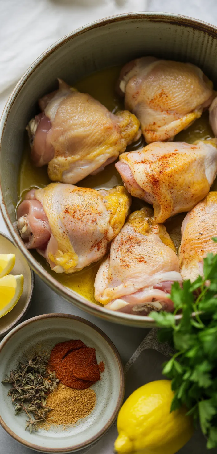 Ingredients photo for Oven Baked Chicken Thighs Recipe