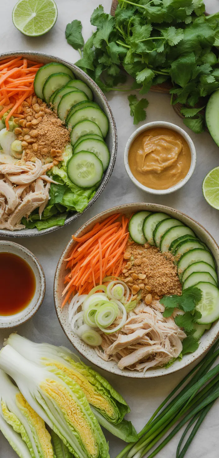 Ingredients photo for Peanut Chicken Wrap Recipe
