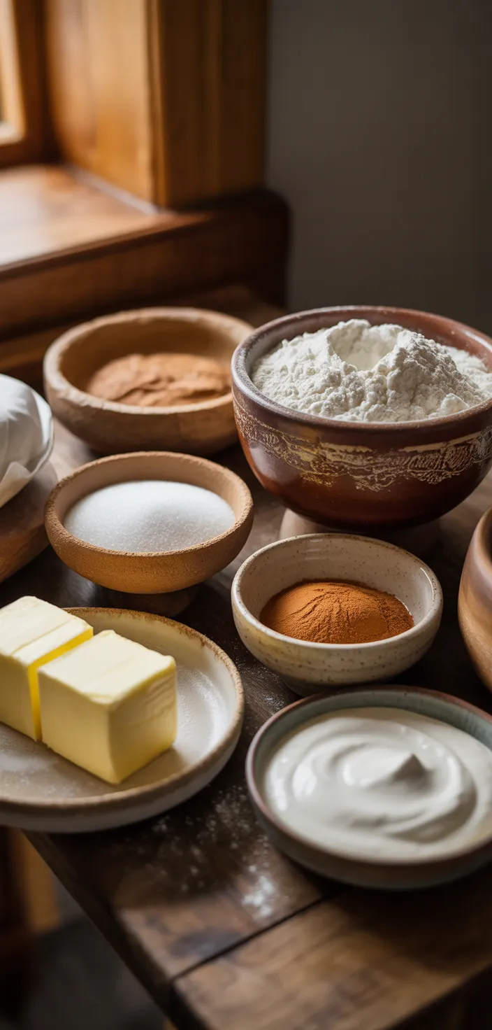 Ingredients photo for Soft And Chewy Cinnamon Roll Sugar Cookies Recipe