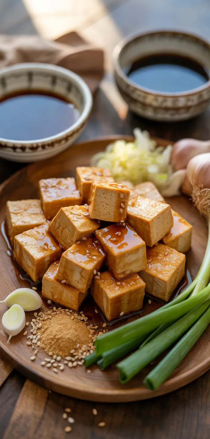 Ingredients photo for Baked Teriyaki Tofu Recipe