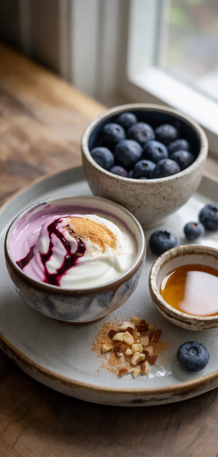 Ingredients photo for Blueberry Swirl Yogurt Bites Recipe