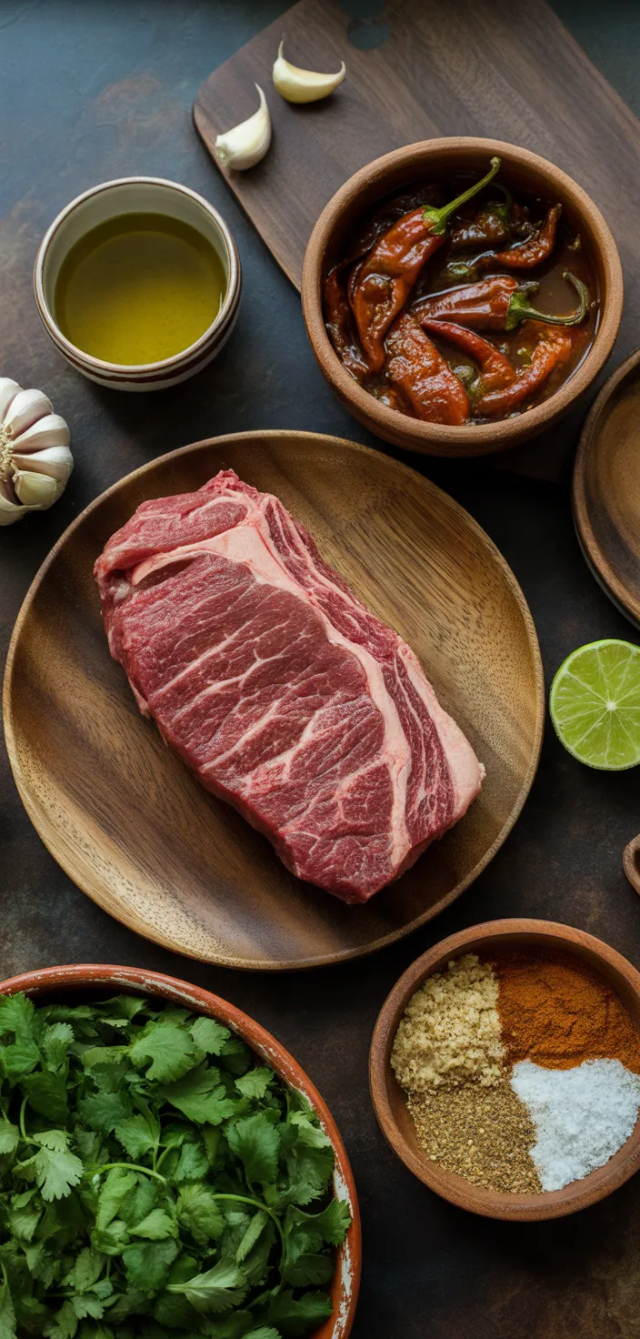 Ingredients photo for Chipotle Lime Grilled Flank Steak Recipe