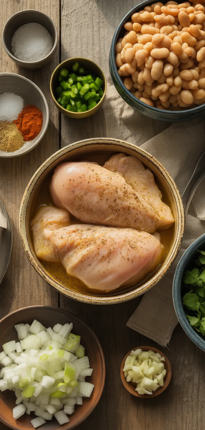 Ingredients photo for Classic White Chicken Chili Recipe
