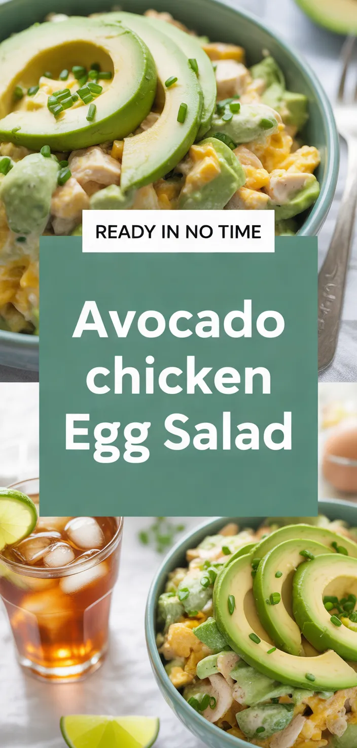 A photo of Avocado Chicken Egg Salad Recipe