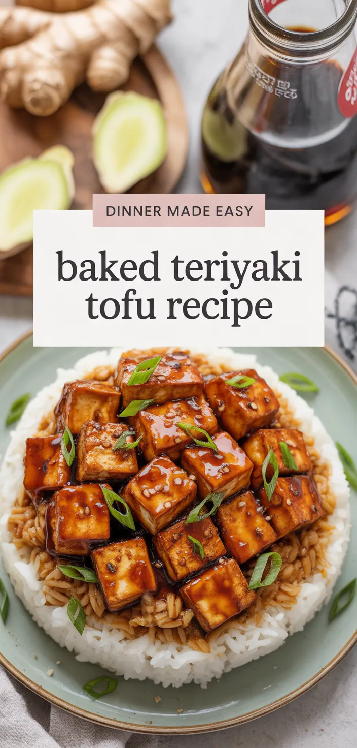 A photo of Baked Teriyaki Tofu Recipe