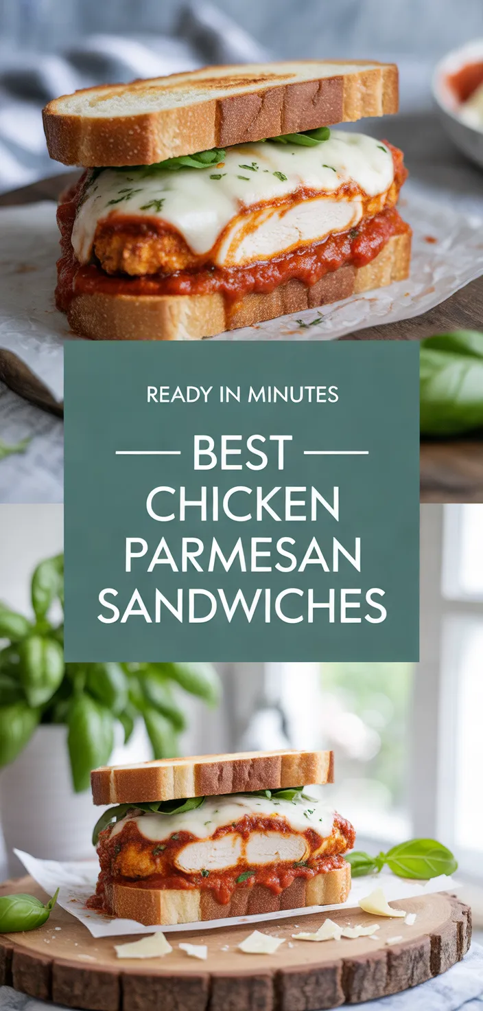 A photo of Best Chicken Parmesan Sandwiches Recipe