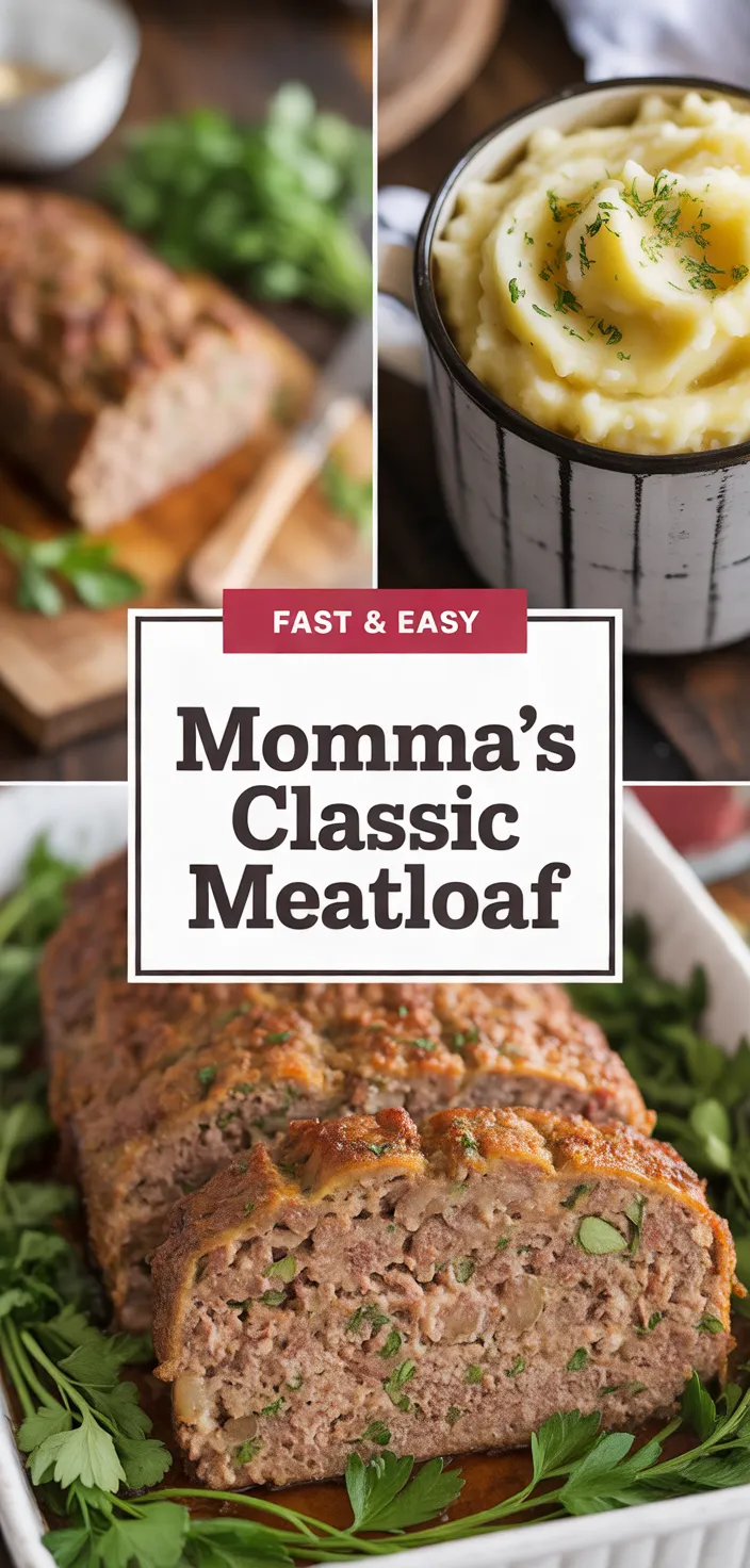 A photo of Better Than Your Mommas Classic Meatloaf Recipe