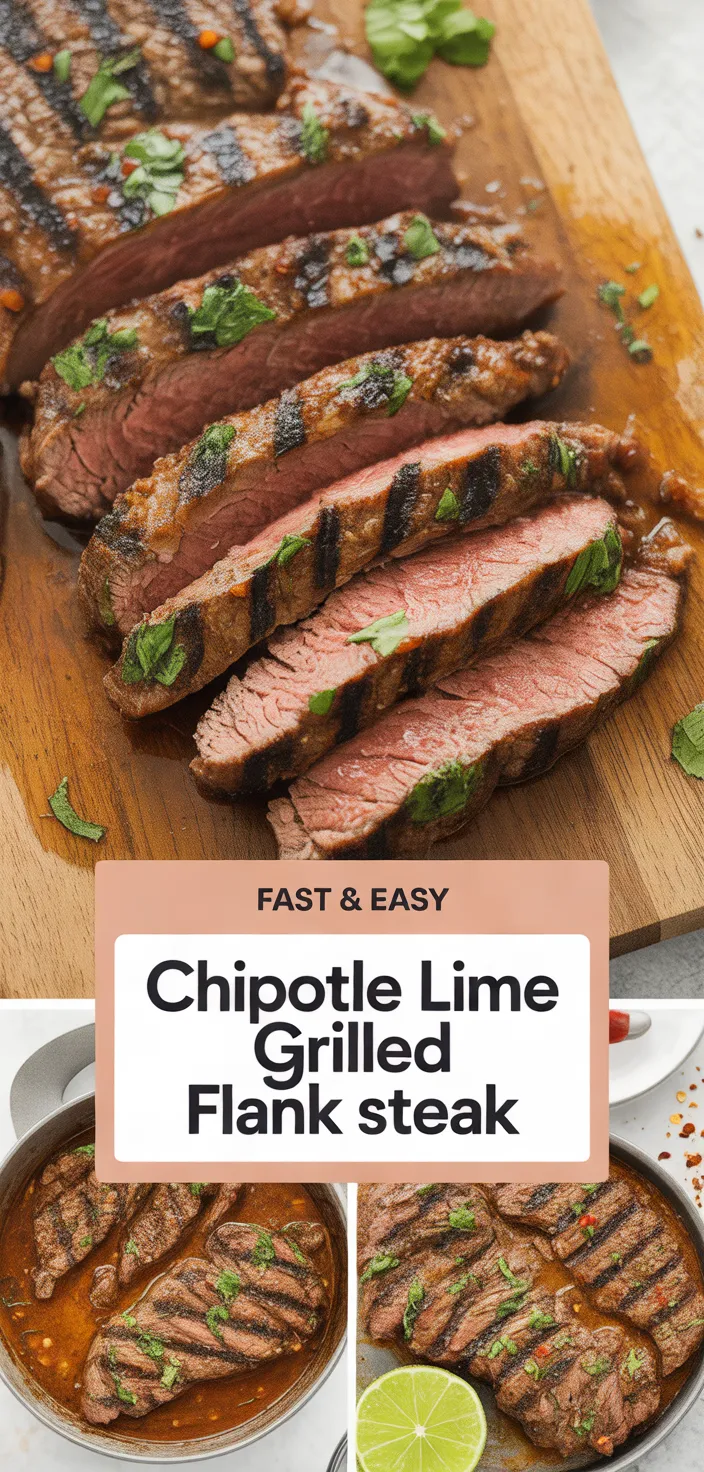A photo of Chipotle Lime Grilled Flank Steak Recipe