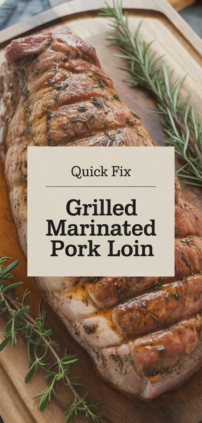 A photo of Grilled Marinated Pork Loin Recipe