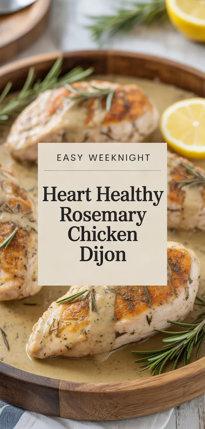 A photo of Heart Healthy Rosemary Chicken Dijon Recipe