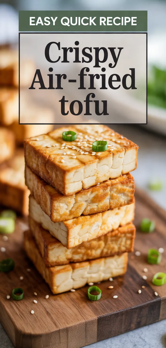 A photo of Quick And Easy Crispy Air Fried Tofu Recipe