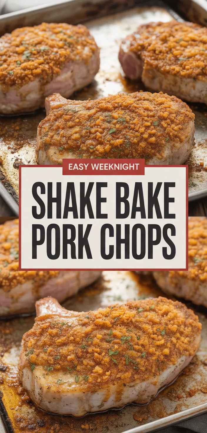 A photo of Shake And Bake Pork Chops With Homemade Shake And Bake Mix Baked On Recipe