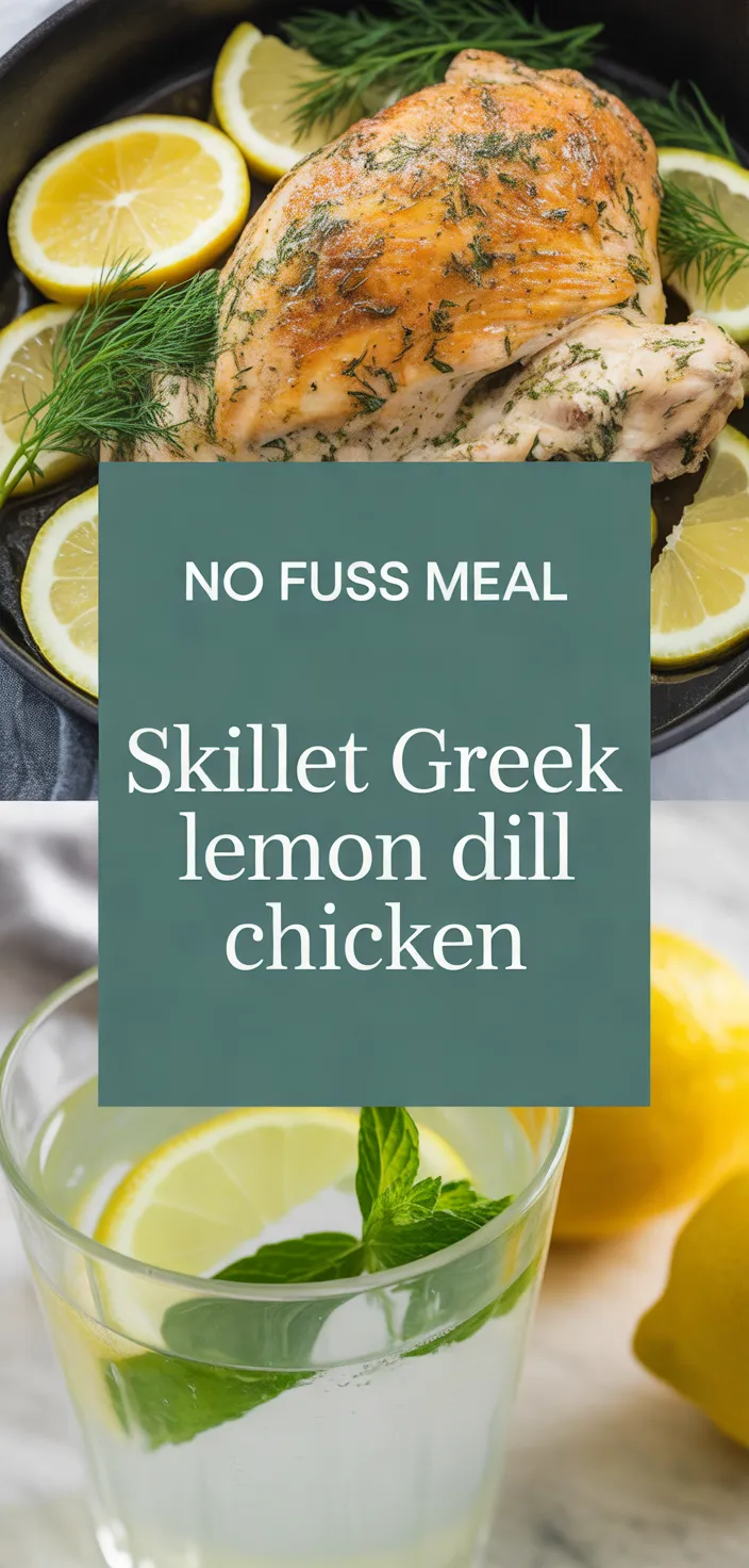 A photo of Skillet Greek Lemon Dill Chicken Recipe