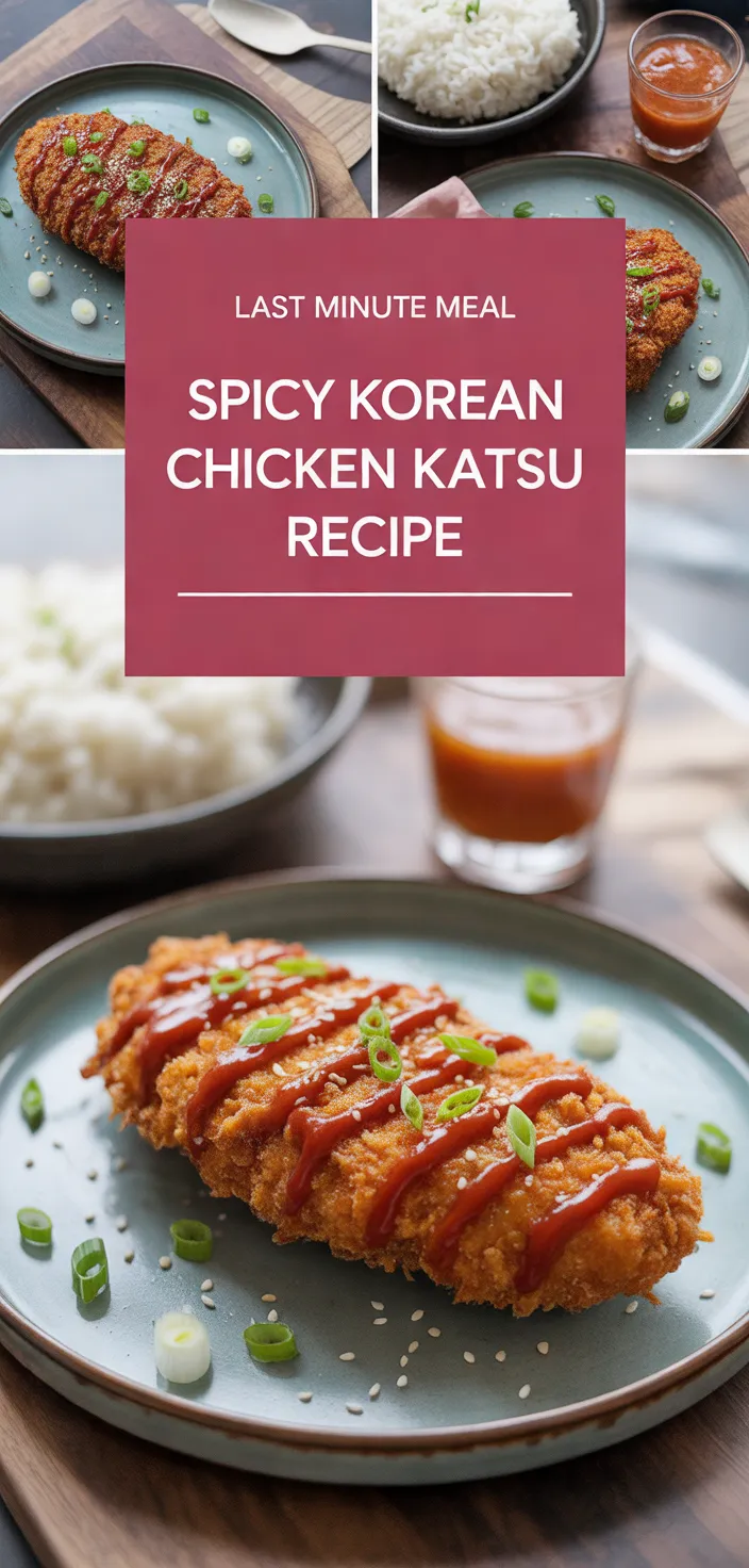 A photo of Spicy Korean Chicken Katsu Recipe