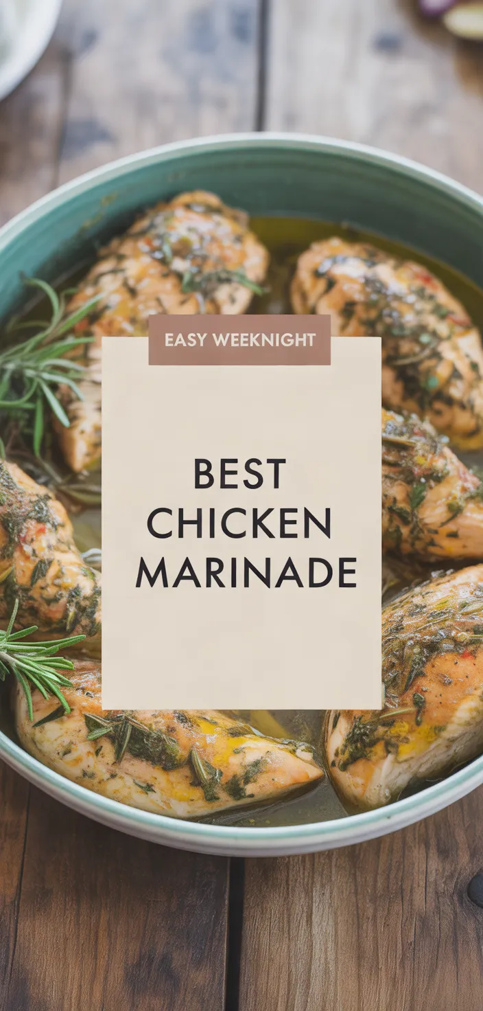A photo of The Best Chicken Breast Marinade Recipe