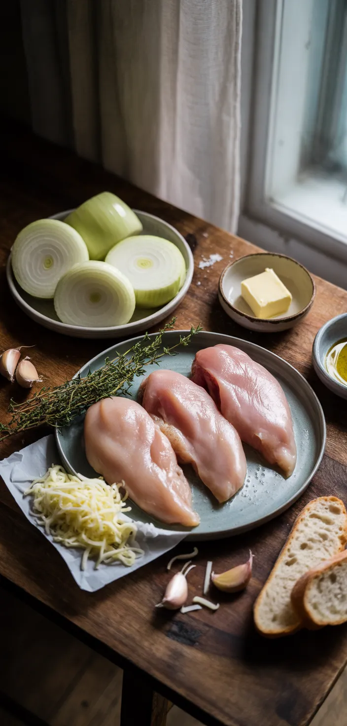 Ingredients photo for French Onion Chicken Recipe