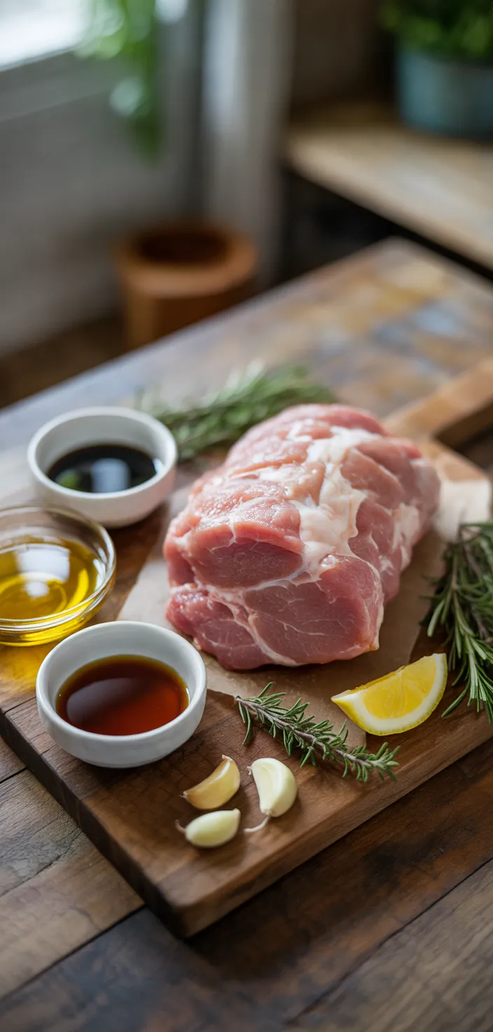 Ingredients photo for Grilled Marinated Pork Loin Recipe